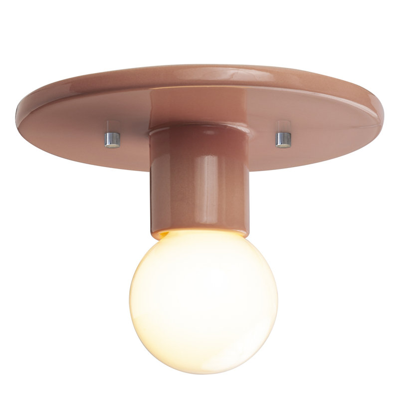 Plafonnier encastré 8 lumières Ambrette, Rosé brillant