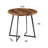 30 Inch Brown Small Round Dining Table for 2 – Mid-Century Modern Kitchen Table, Breakfast Table, Bistro Table, Indoor & Outdoor MDF Wood Table with Metal Frame, Rustic Modern Dining Table-464769422