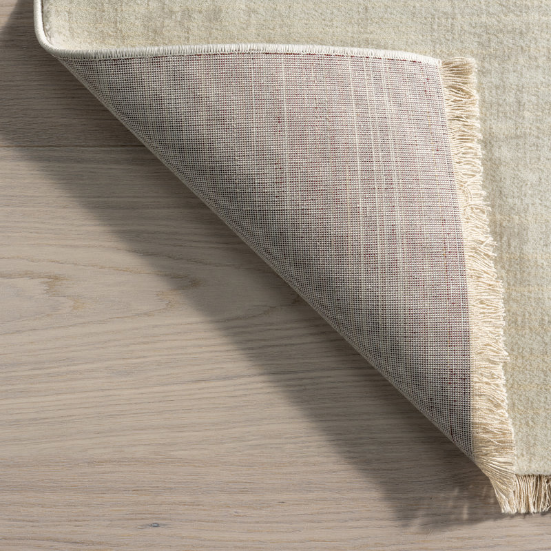 Aspen Checkerboard Fringed Brown and Off-White 8' x 10' Area Rug