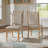 Cipolla Wood Finish Beige Fabric Dining Chair-105512470