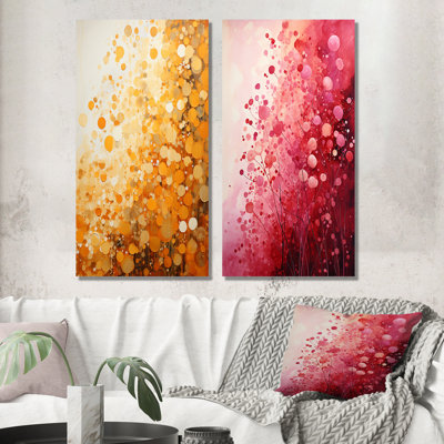" Golden Harvest And Crimson Reverie " 2 - Pieces