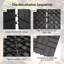 Carreaux de terrasse à emboîtement de patio, paquet de 9 tuiles de terrasse carrées composites de 12 po x 12 po, carrelage extérieur en plastique à carreaux pour terrasse