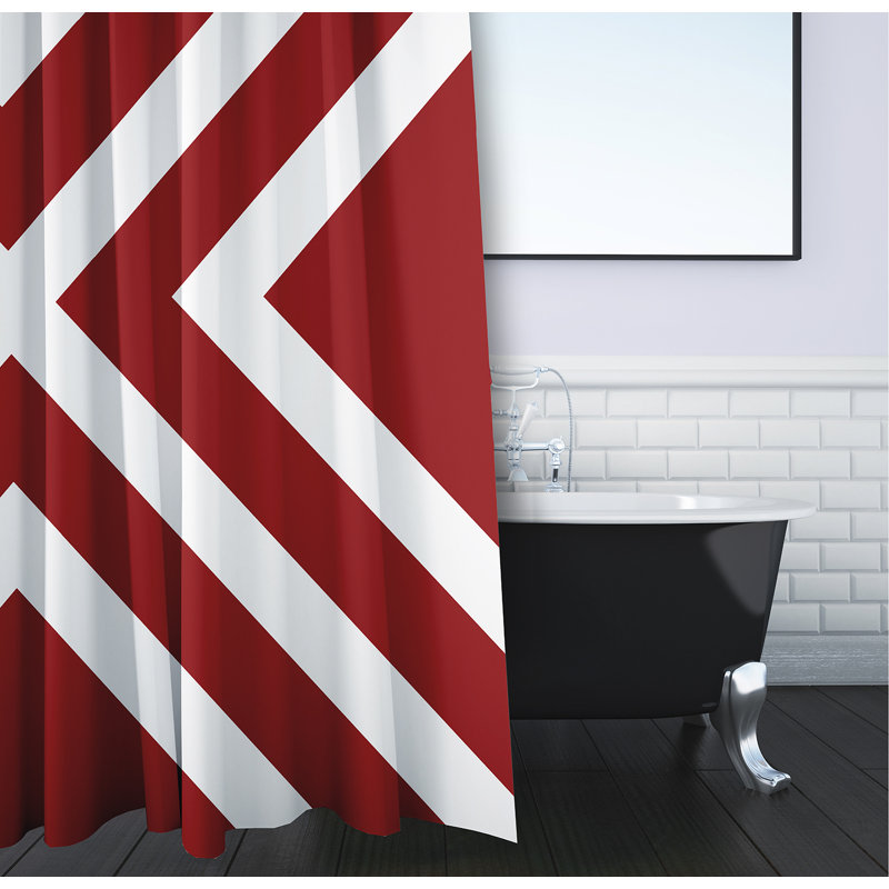 Rideau de douche Lumri, Rouge