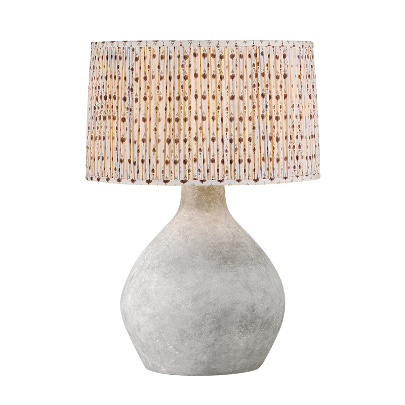 Zen Table Lamp With Primrose Red Shade