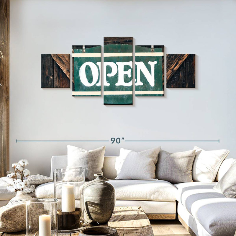 Open For Business, 30" H x 68" W