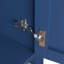 Meuble-lavabo autoportant 48 po avec comptoir 48 po, armoire de rangement en bois massif bleu