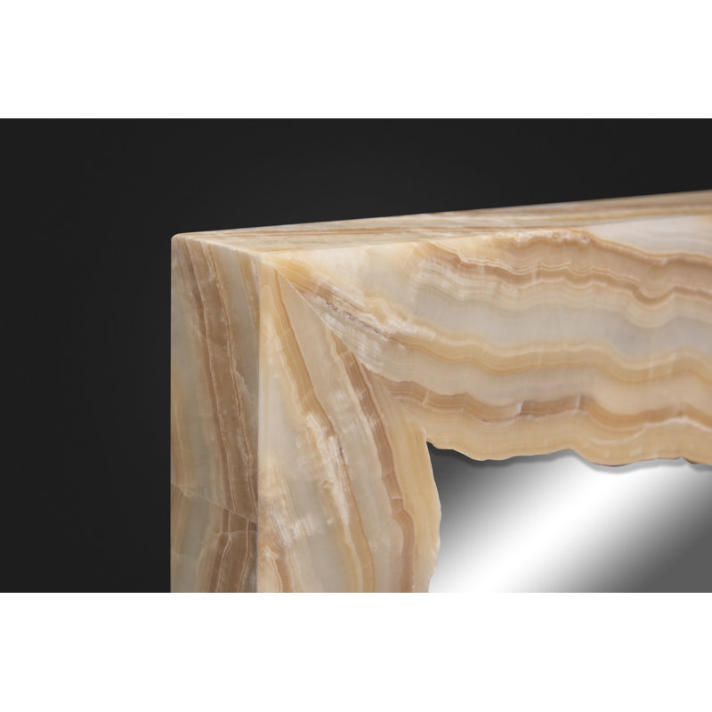 Flat Onyx Lighted Wall Mirror