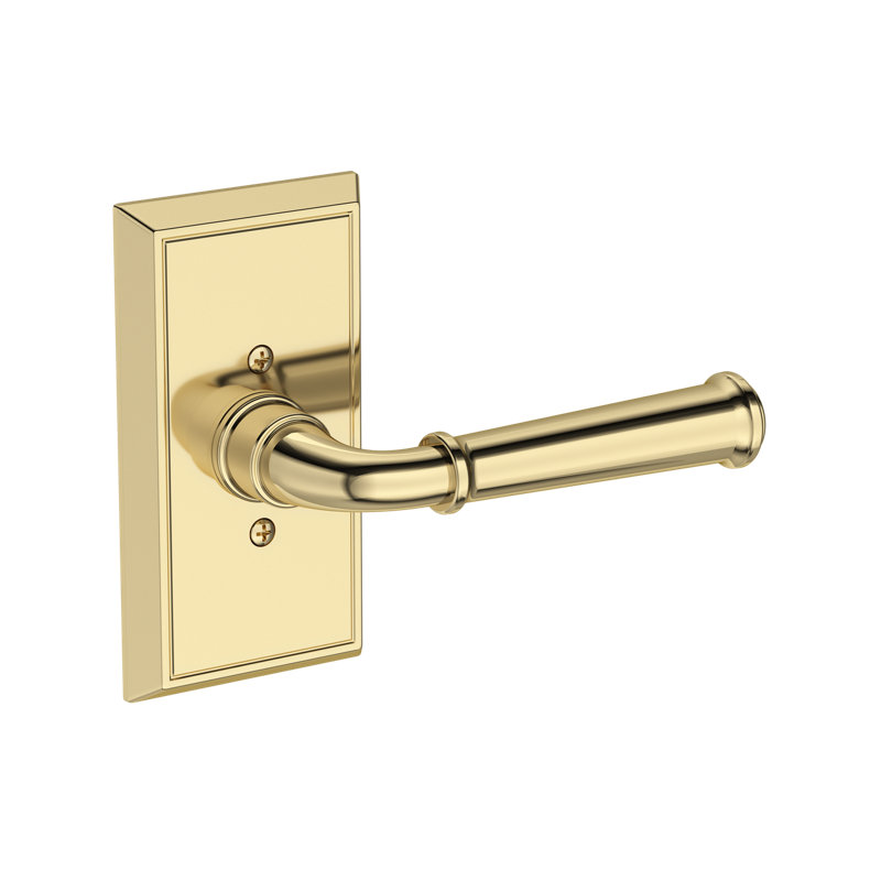 Dunsmoor Full Dummy Lever with Chamfered 5in Rose, Unlacquered Brass
