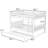 Full Over Full Bunk Bed With Built-In Ladder, Guardrails And Twin Trundle-1782031542