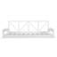 Cadre de lit suspendu en bois d'acacia avec lit simple et balancelle moderne en bois d'acacia TopMAX avec cordes en chanvre de 16,4 pi pour le jardin, la cour, blanc-1570113277