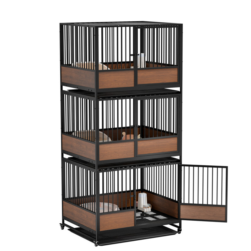 Niche pour animaux empilable Inarah, H 72 po x l 33 po x P 26 po