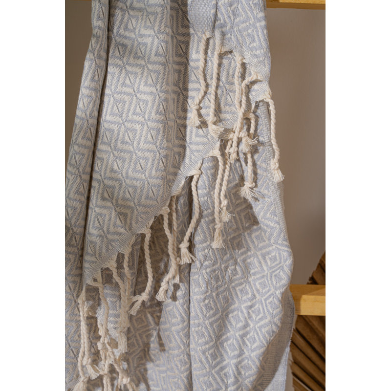 Luxueuse serviette de plage 100% coton Fouta, 39,4 po x 70,9 po | Doux et léger, 7,9 oz / pied carré | Idéal pour la plage, la piscine et le spa | Séchage rapide, entretien facile - lavage délicat à 104 ° F, séchage par culbutage à basse température