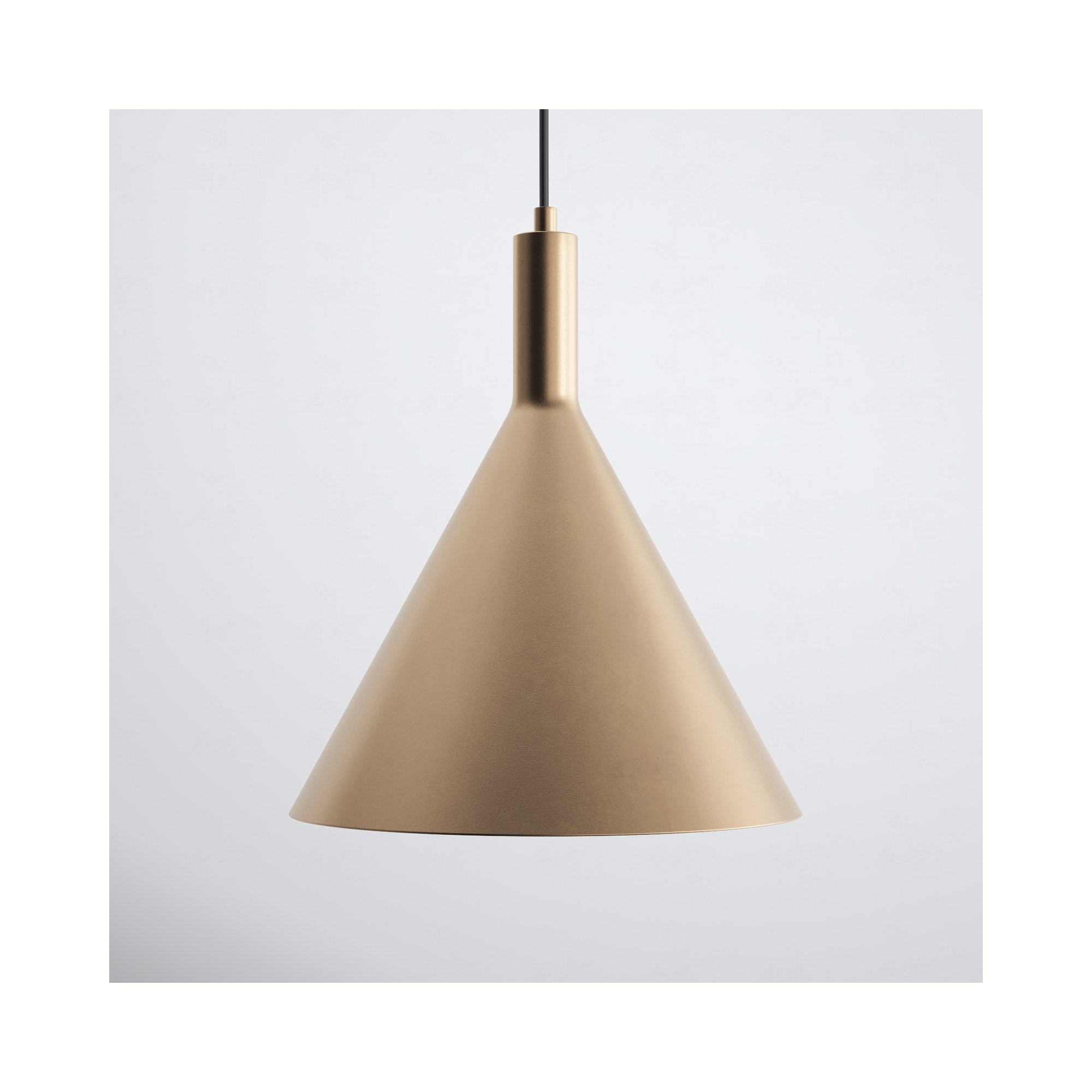 Laroche 1-Light Dimmable Dome Pendant with Adjustable Height , 14.5" H x 12" W x 12" D, Burnished Brass