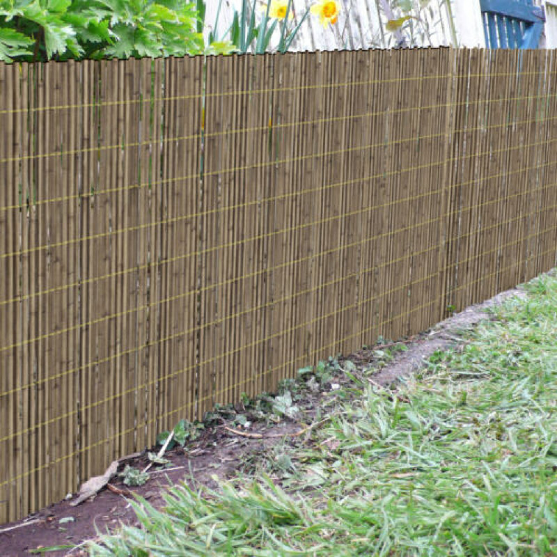 Beavin 300cm H x 118cm W Brown Bamboo Yard/Privacy Fence