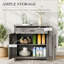 Buffet, armoire de cuisine style porte de grange, armoire d'appoint