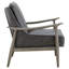 Fauteuil d'appoint en cuir véritable Caigan Abbyton