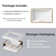 Los Flexi 21" x 15" Bathroom Undermount Sink with Overflow, White Ceramic Rectangular Vanity Sink
