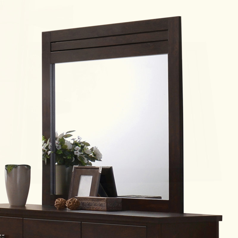 Mahogany Finish Mirror