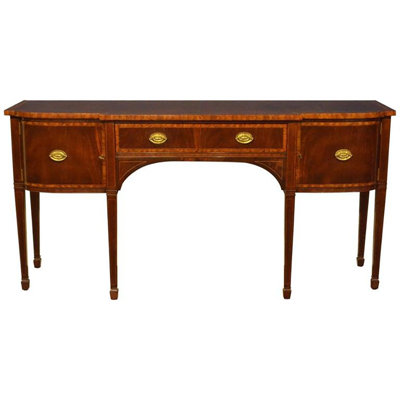 Buffet en bois massif à 1 tiroir de 79 po de largeur Hepple White