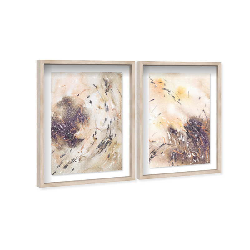 Floating Autumn Set Set by Oliver Gal, 74"H x 50"W, Natural Oak Shadowbox