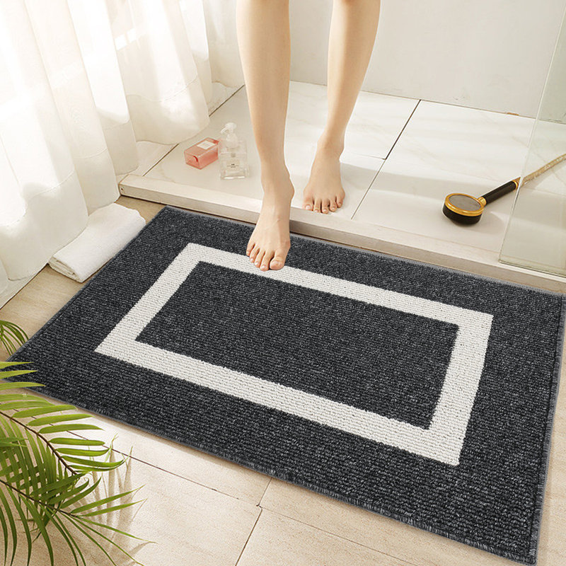 Mccabe Indoor Door Mat Non-Slip Absorbent Resist Dirt Entrance Mat, Washable Low-Profile Inside Entry Doormats for Entryway
