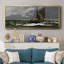Stormy Seascape, 1867, reproduction d'art sur toile-92524092-95450295
