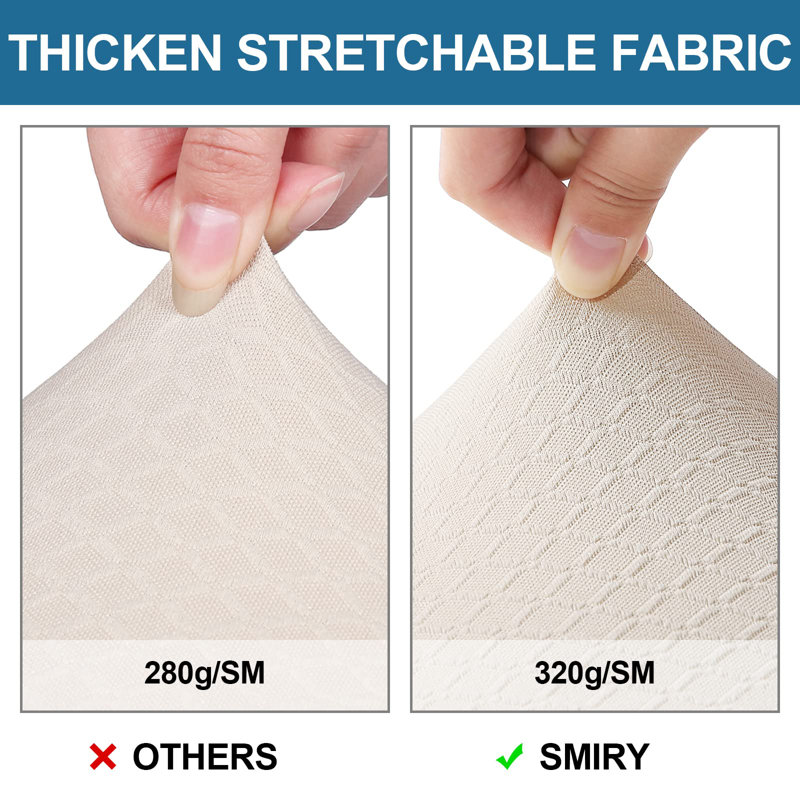 Housses de siège imperméables pour chaises de salle à manger, ensemble de 4, housses de siège de chaise lavables et amovibles en jacquard extensible