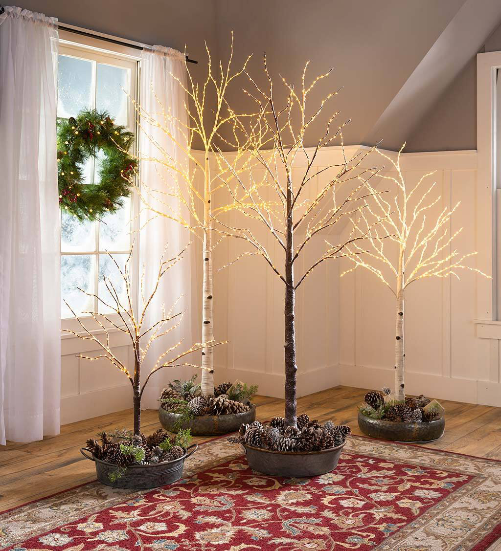 Lighted Trees & Branches, 84" H x 45" W x 45" D