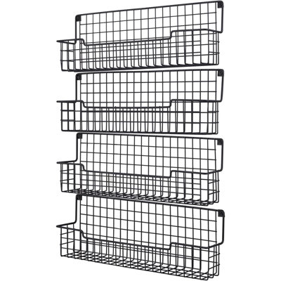Spice Rack Wall Mount, Spice Organizer for Cabinet & Pantry Door
