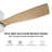 52" Striver LED Smart Flush Mount Ceiling Fan with Remote Control and Light Kit Included.