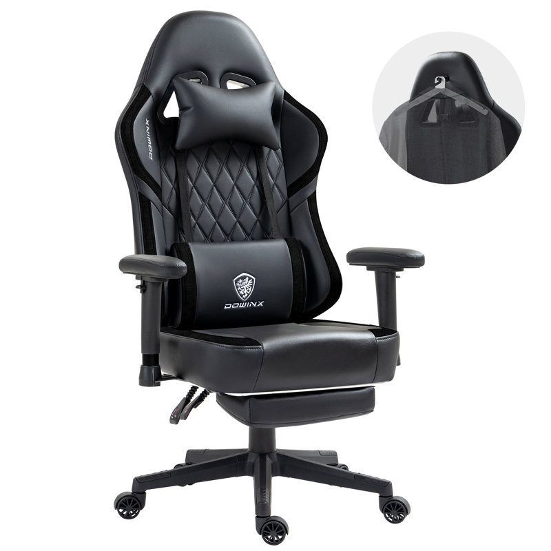 Gaming Chair, Black, Black