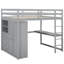 Lit mezzanine spacieux spacieux en gris avec garde-robe, bureau et options de rangement en bois massif-2081103832
