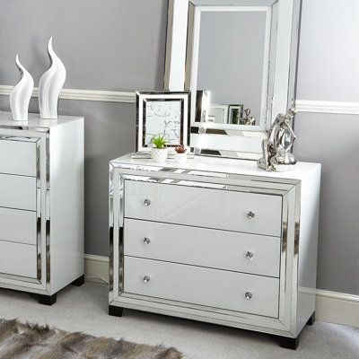 Dupuis 105cm W 3 - Drawer Chest of Drawers