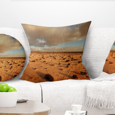Desert in Western Sahara - Landscape Printed Throw Pillow