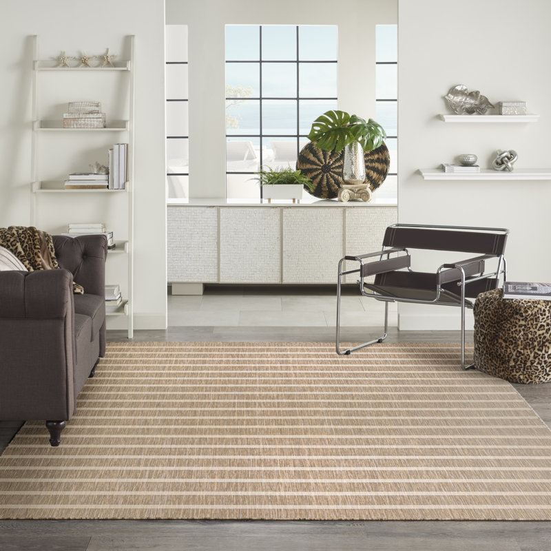 Nourison Positano 12' x 15' Beige Ivory Modern Rug, Rectangle 12' x 15', Beige
