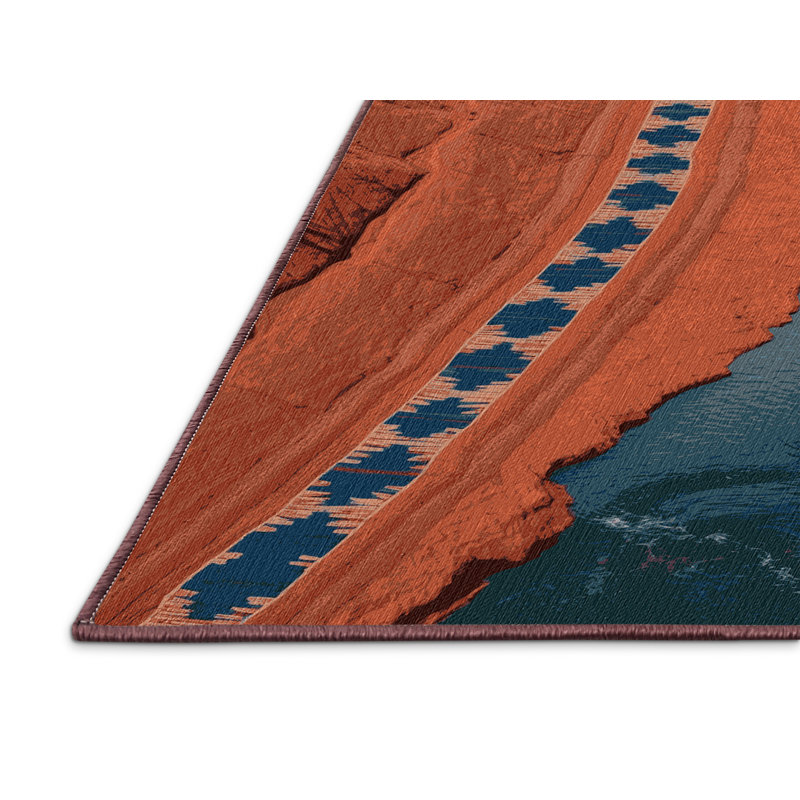  Tapis lavable River Canyon Southwestern, Rond 8 pi