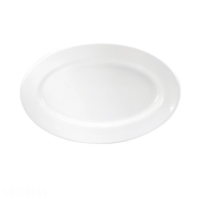 Plateaux blanc crème (bords roulés), 13 5/8 po, par Buffalo