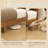 Solid Pine Bed with Upholstered Headboard and Footboard-526151037-526151011