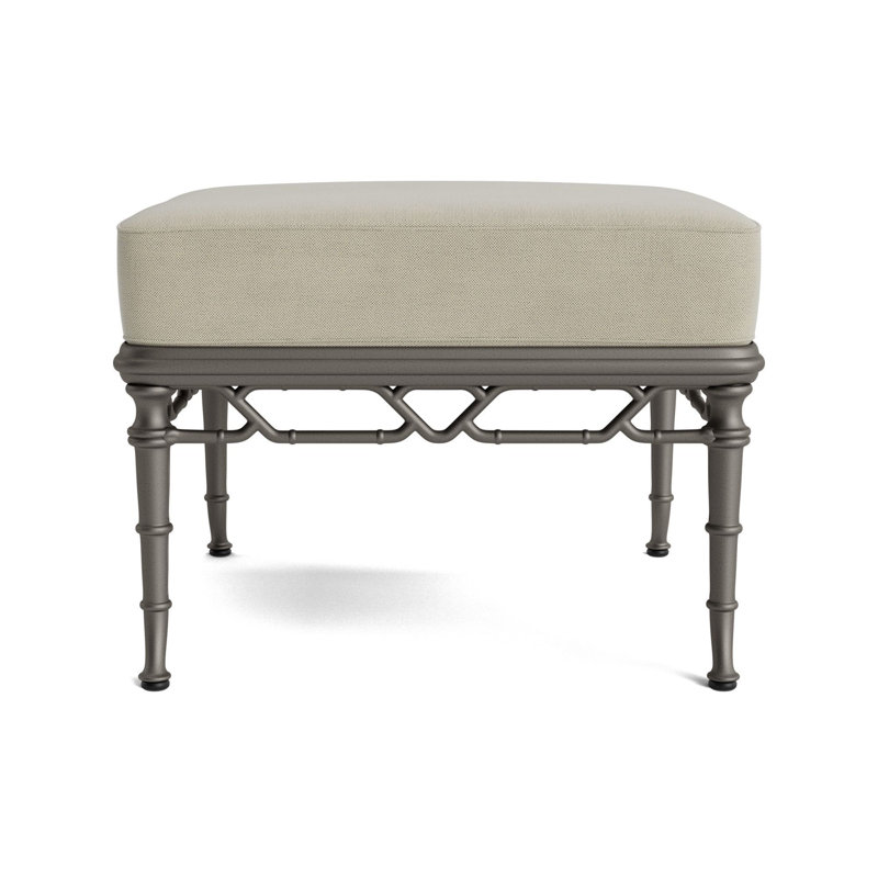 Calcutta Outdoor Ottoman, Mica, Fushion Dove