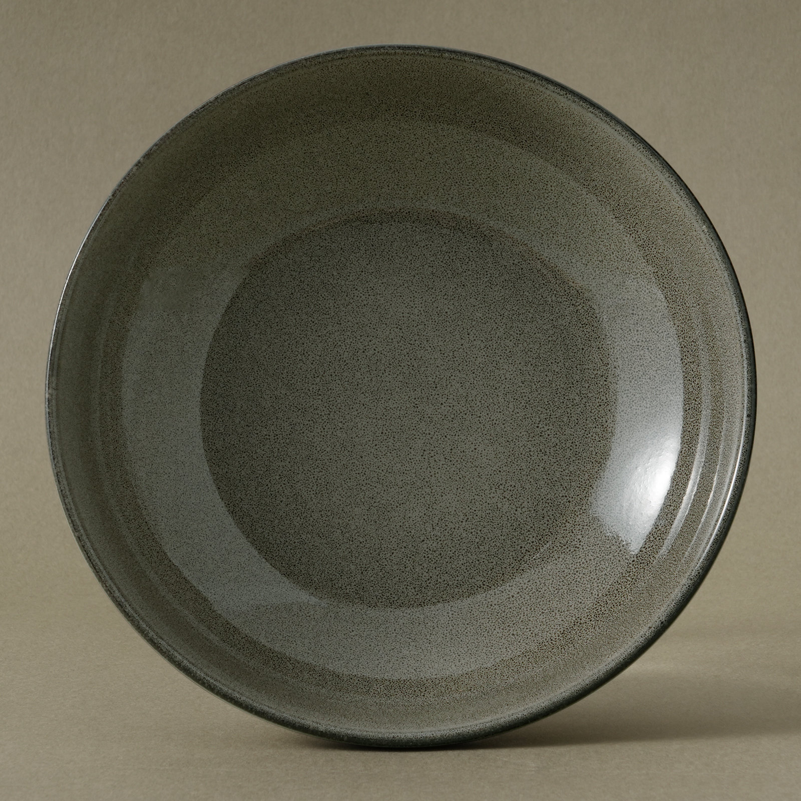 Stoneware Pasta Bowl, Dark Olive