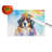 Bernese Mountain Dog Hippie Dawg Glass Cutting Board Large