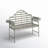 Ezio Iron Outdoor Bench