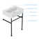 Kichae 16.5'' Ceramic Rectangular Bathroom Sink with Overflow