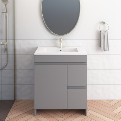 Waelyn 30'' Single Bathroom Vanity with Acrylic Top