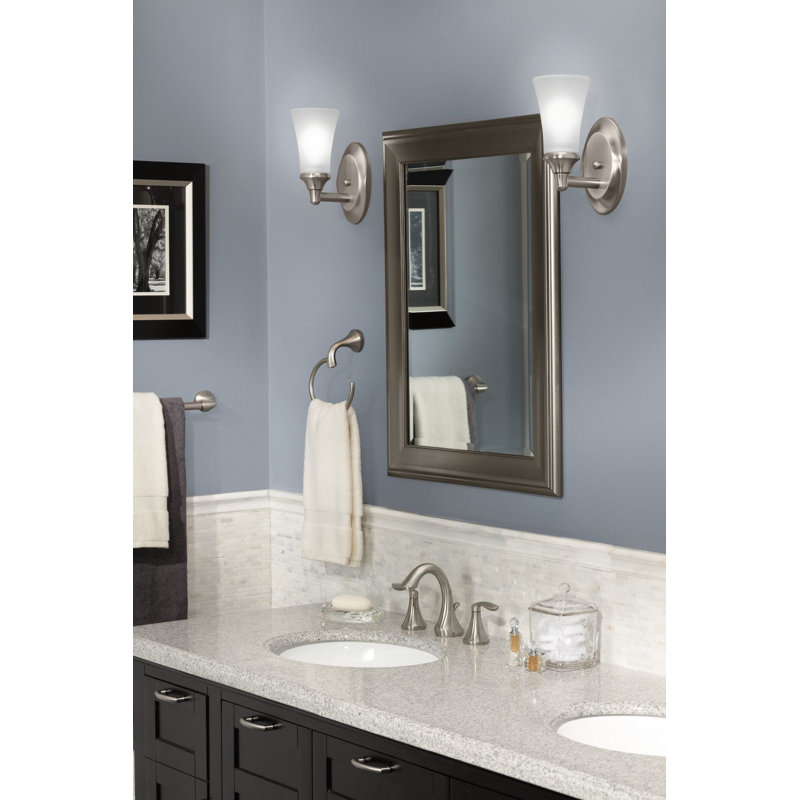 Eva 1-Light Bath Sconce, Brushed Nickel