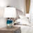 Dungannon 20.5" Coastal Glass Table Lamp 3-Way Dimmable with USB Soft Lighting for Bedroom Living Room
