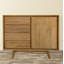 Retro Solid Wood Accent Cabinet