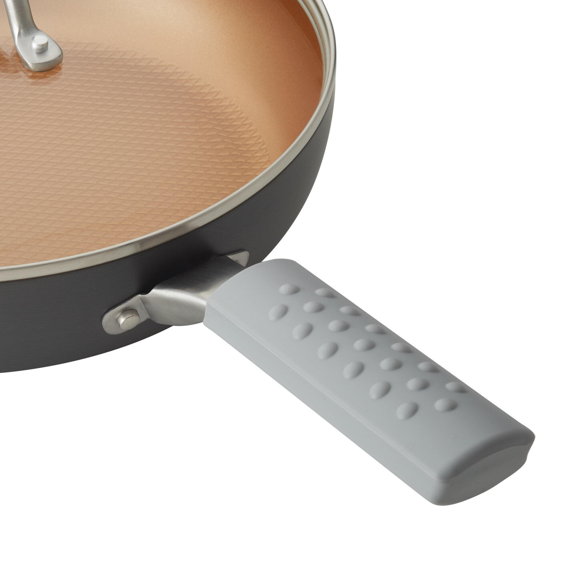 Heat Insulation Silicone Oven Mitt Pot Pan Saucepan Handle Cover Grip  Sleeve Tools