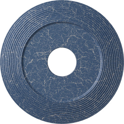 Endurathane Adonis Ceiling Medallion, 16 1/8"OD x 3 5/8"ID x 1"P (Fits Canopies up to 10 1/4"), Hand-Painted Americana Crackle Finish