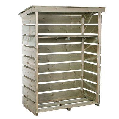 Edgemoor 119cm W x 56cm D Solid Wood Log Store